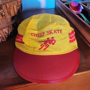 Yellow and Red Cheep Skate Cap